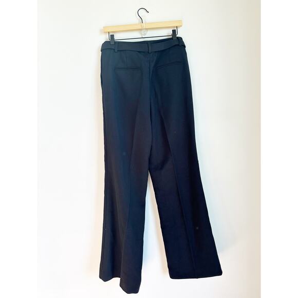NEW Ann Taylor Black Belted Traouser Boot Cut Twill 10 - Picture 4 of 5